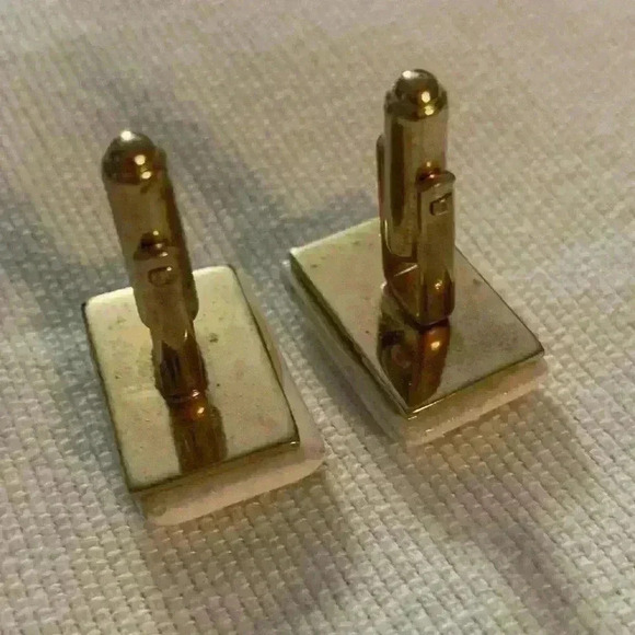 Vintage 1950’s Ceramic Card Cuff Links, Ace of Clubs - Picture 4 of 5